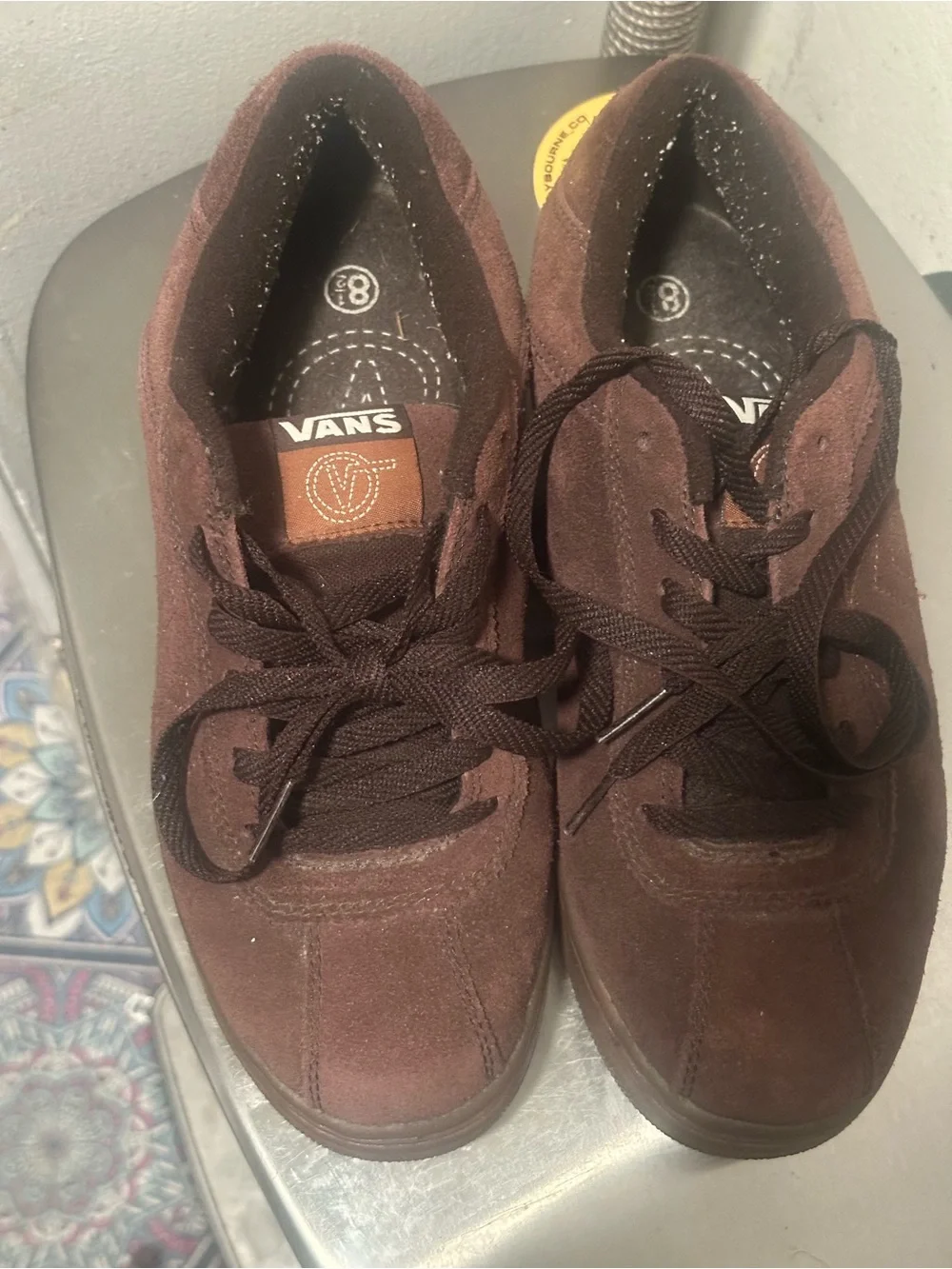 Vans Brown Suede Low-Top Sneakers